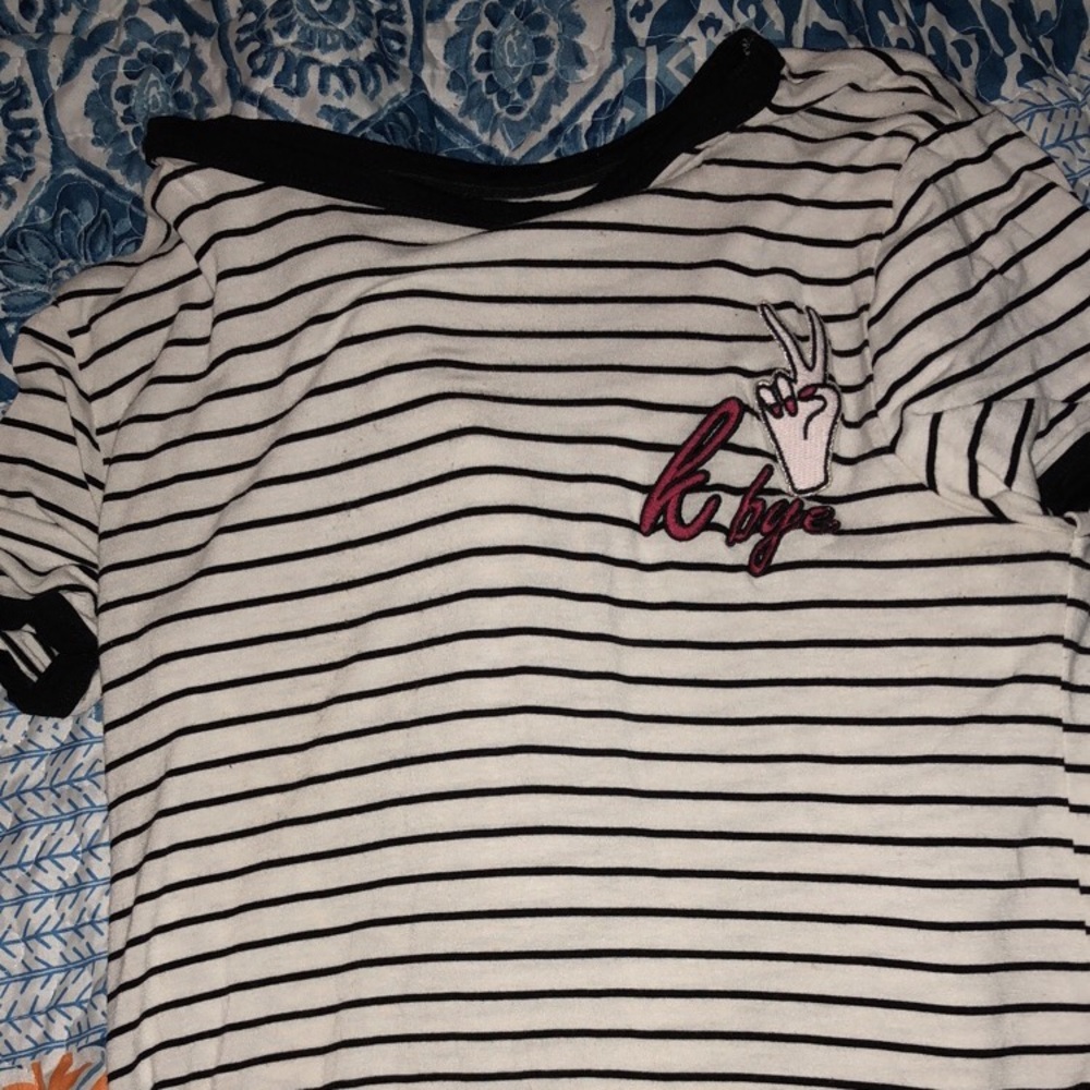Striped K bye shirt